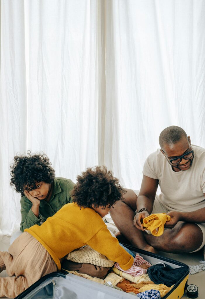 Family packing for a trip to mixed results